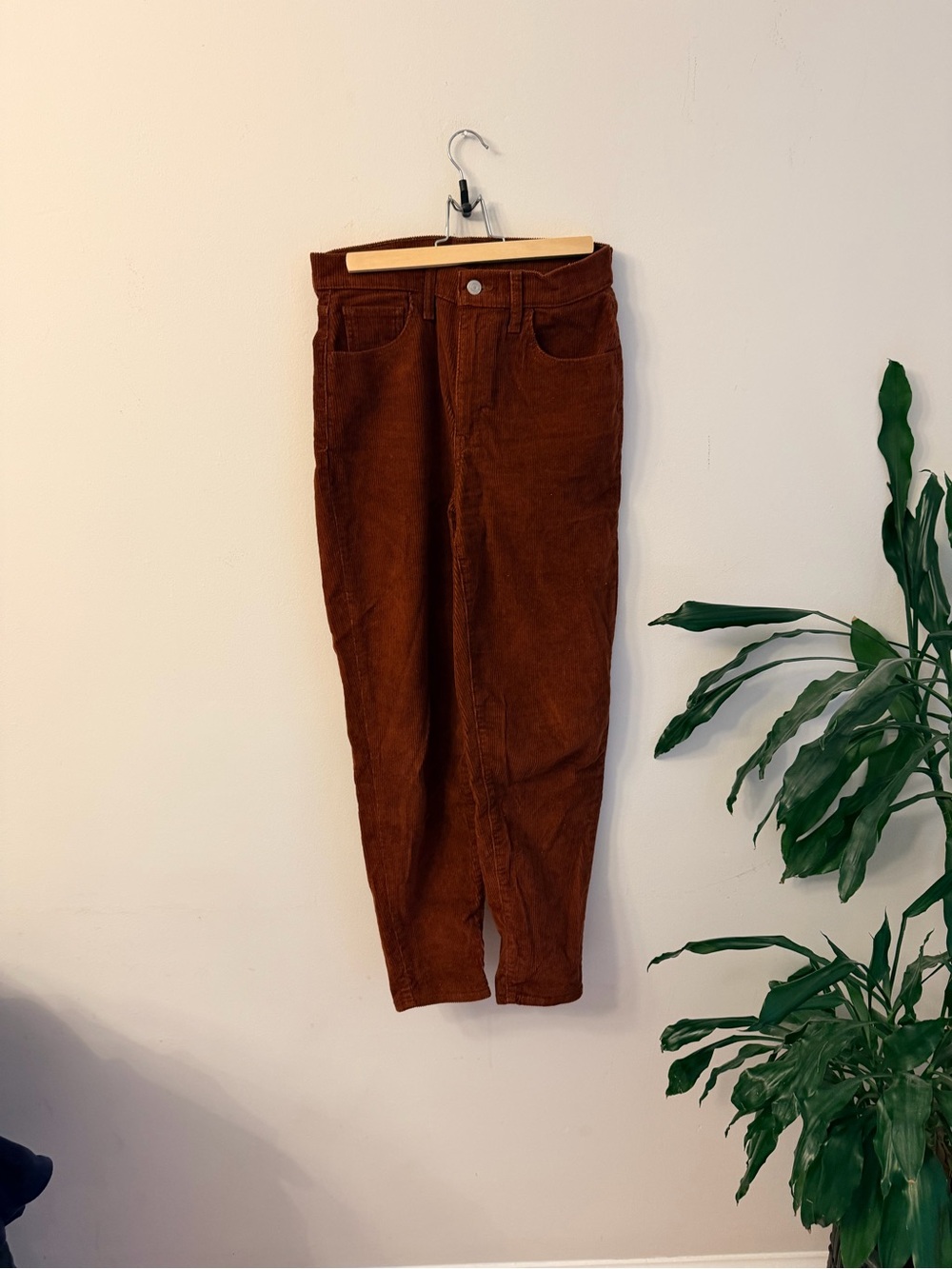 Levi's Rust Orange Corduroy High-Waist Mom Jeans - Picture 3 of 5